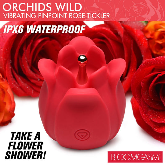 Orchids Wild Vibrating Pinpoint Rose Tickler - vibesextoys - The Rabbit Hole Life