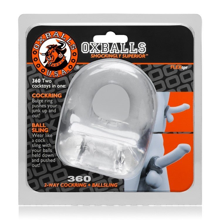 Oxballs 360, Dual use cockring - CLEAR - For Him - The Rabbit Hole Life