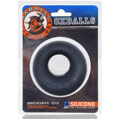 Oxballs BIGGER OX, thicker bulge maker super mega-stretch cockring - BLACK ICE - For Him - The Rabbit Hole Life