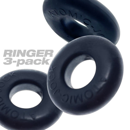 Oxballs RINGER, cockring 3-pack - PLUS+SILICONE special edition - NIGHT - For Him - The Rabbit Hole Life