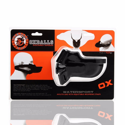 OXBALLS WATERSPORT strap-on gag BLACK - BDSM - The Rabbit Hole Life