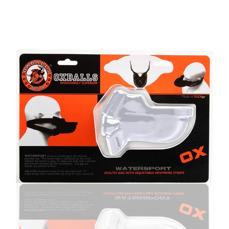 OXBALLS WATERSPORT strap-on gag WHITE - BDSM - The Rabbit Hole Life