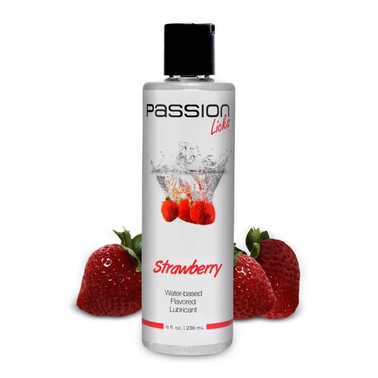 Passion Licks Vanilla Water Based Flavored Lubricant - 8 oz - flavored-lube - The Rabbit Hole Life
