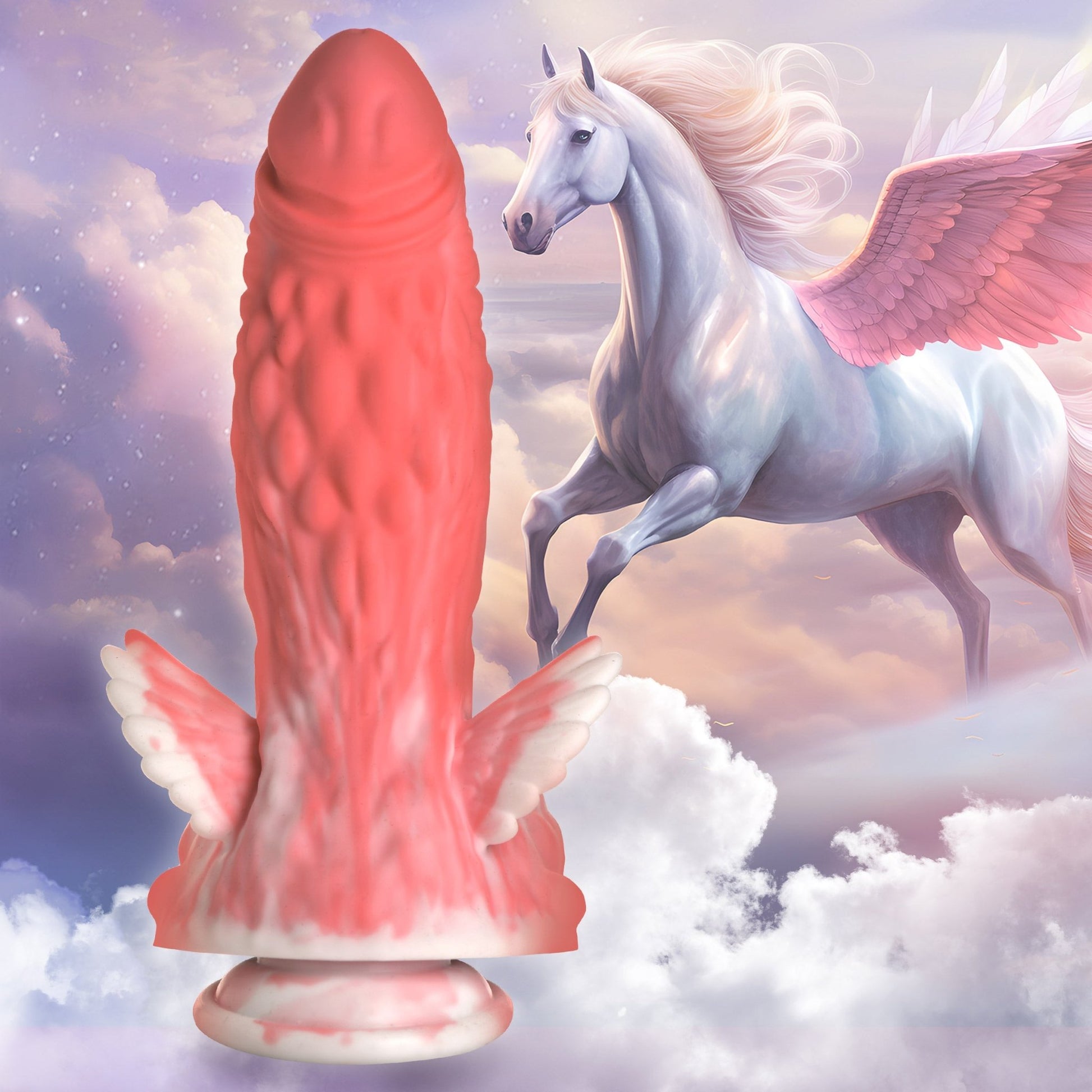 Pegasus Pecker Winged Silicone Dildo - silicone-toys - The Rabbit Hole Life