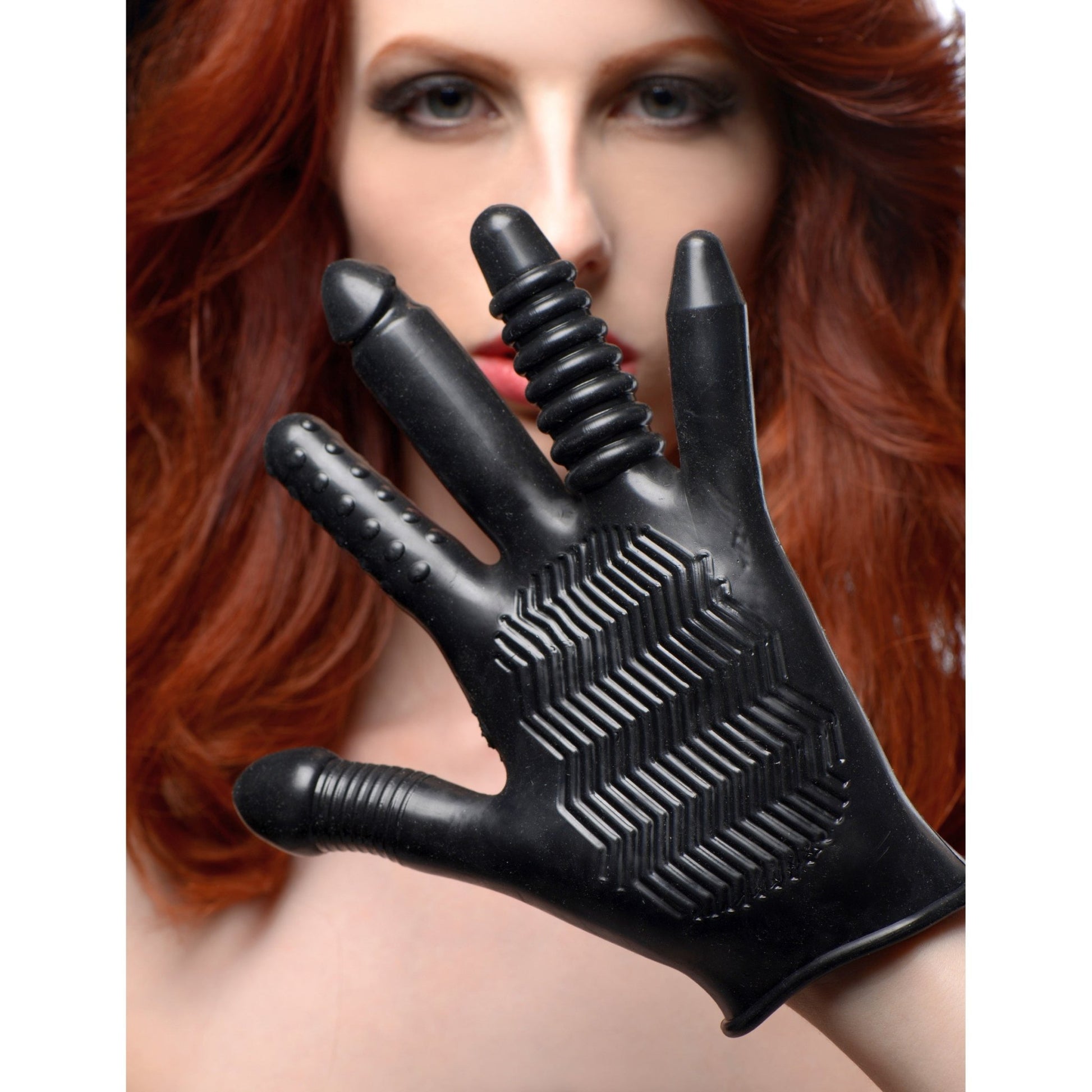 Pleasure Poker Textured Glove - masturbators - The Rabbit Hole Life