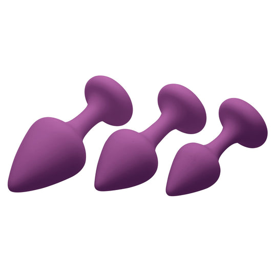 Pleasures 3 Piece Silicone Anal Plugs - frisky - The Rabbit Hole Life