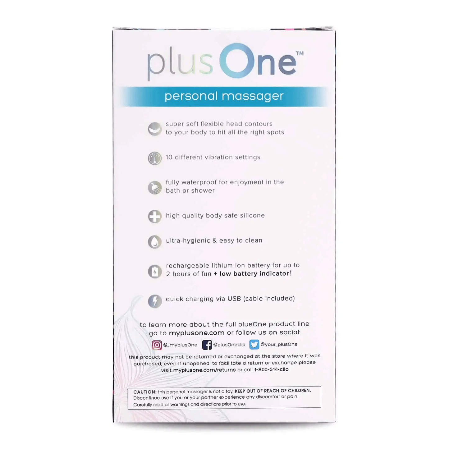 plusOne Personal Massager - Vibrators - The Rabbit Hole Life