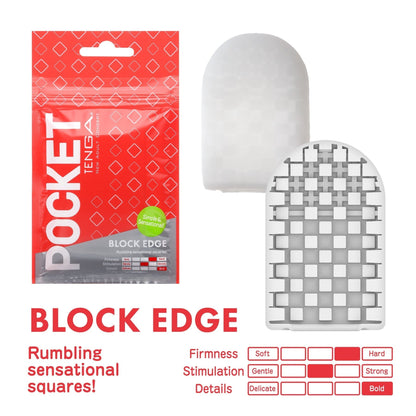 POCKET TENGA BLOCK EDGE - For Him - The Rabbit Hole Life