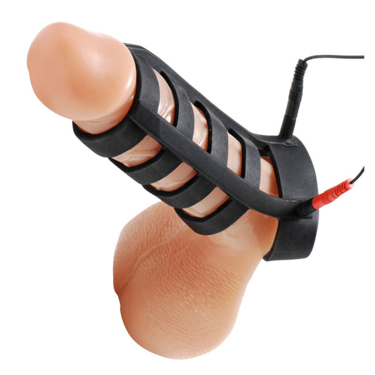 Power Cage Silicone E-Stim Cock and Ball Sheath - Electro - The Rabbit Hole Life