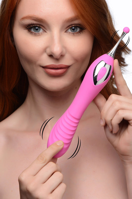 Power Zinger Dual-Ended Silicone Vibrator - vibesextoys - The Rabbit Hole Life
