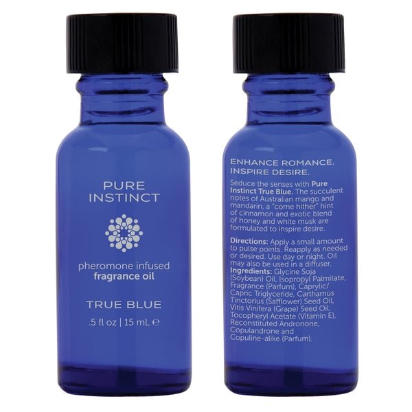 PURE INSTINCT Pheromone Fragrance Oil True Blue .5oz | 15mL - Lubes - The Rabbit Hole Life