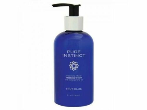 PURE INSTINCT Pheromone Massage & Body Lotion True Blue 8oz | 236mL - Lubes - The Rabbit Hole Life