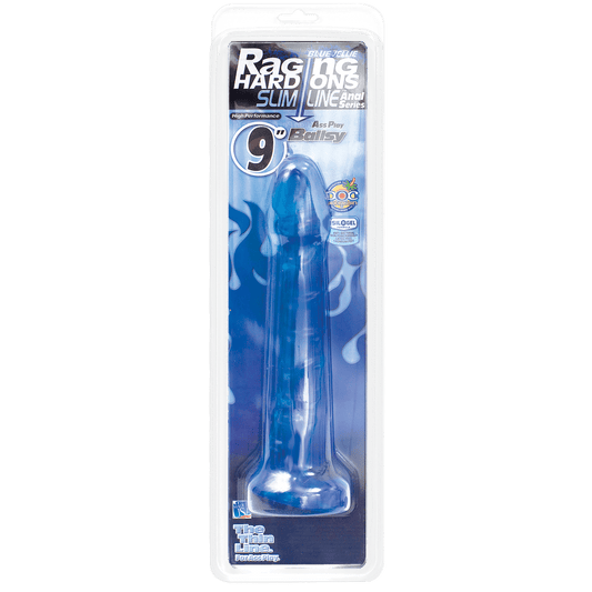 RAGING HARD-ONS - SLIMLINE - 9 INCH COBALT BLUE - Anal Toys - The Rabbit Hole Life