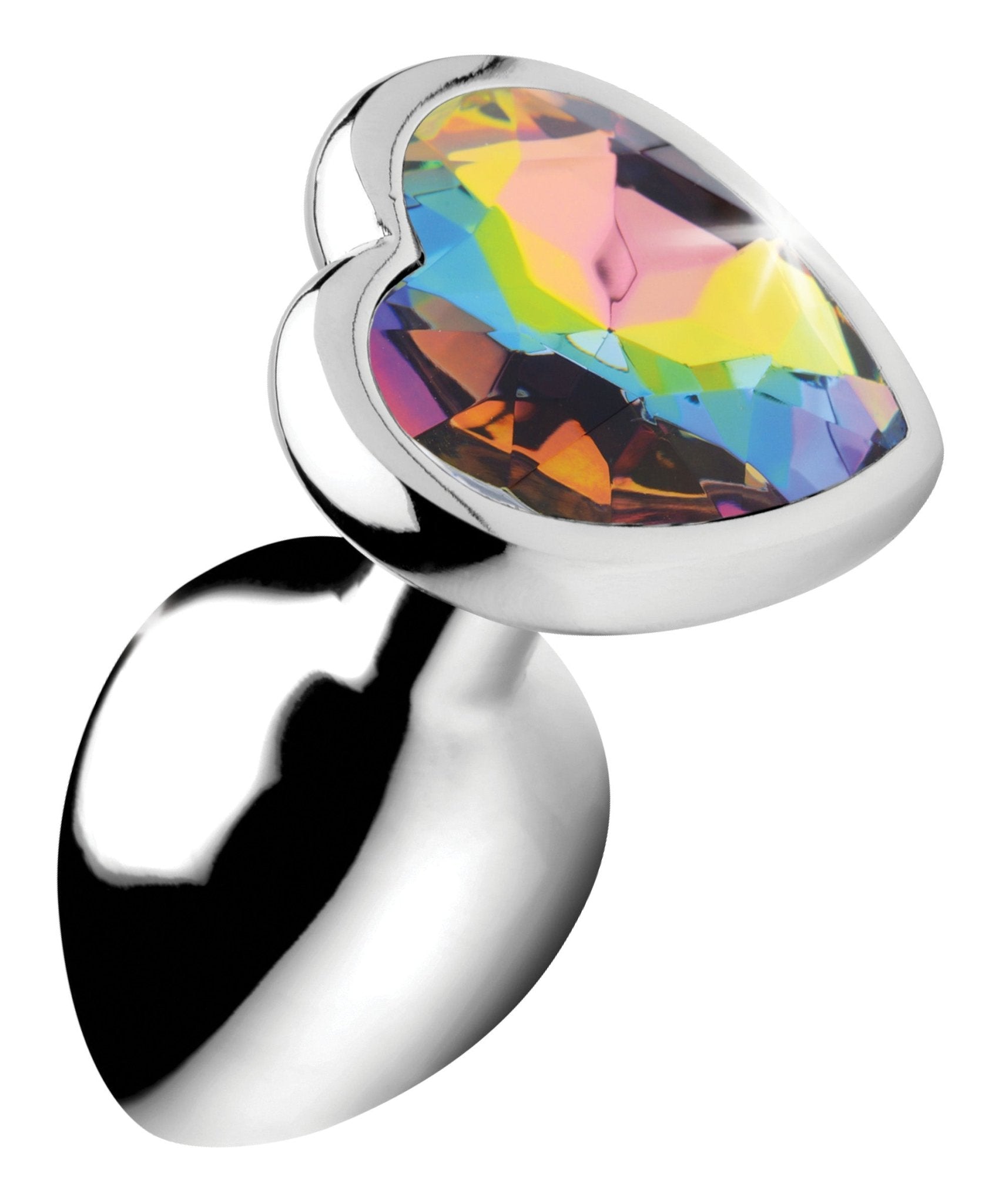 Rainbow Prism Heart Anal Plug - Large - butt-plugs - The Rabbit Hole Life