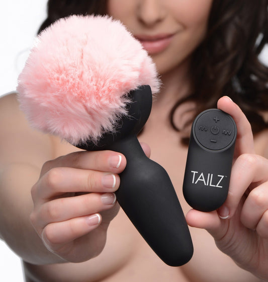 Remote Control Vibrating Bunny Tail Anal Plug - butt-plugs - The Rabbit Hole Life