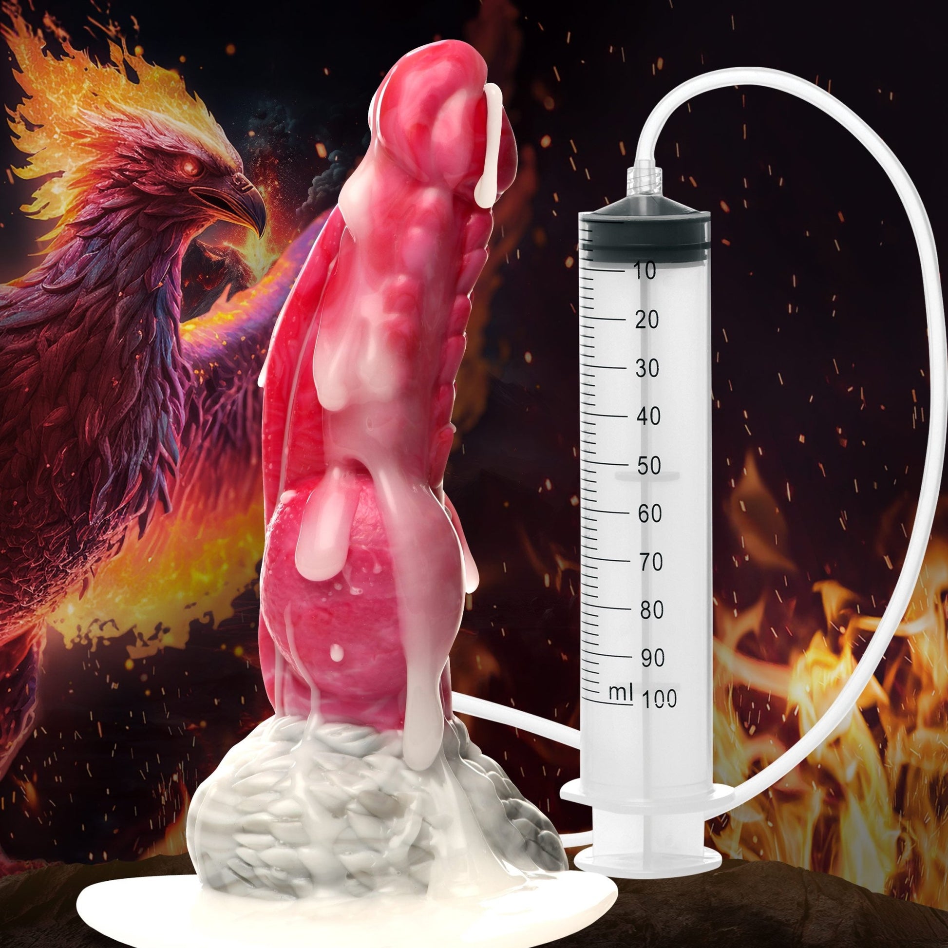 Resurrector Phoenix Squirting Silicone Dildo - Dildos - The Rabbit Hole Life