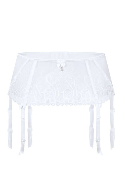 Roza Anuk Suspender Belt White - The Rabbit Hole Life