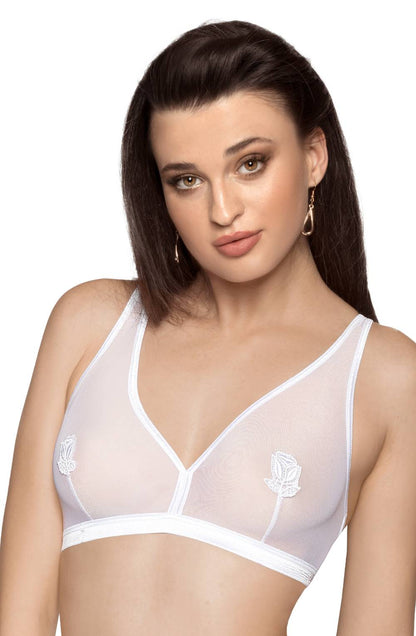 Roza Lisbet White Soft Cup BRA - The Rabbit Hole Life