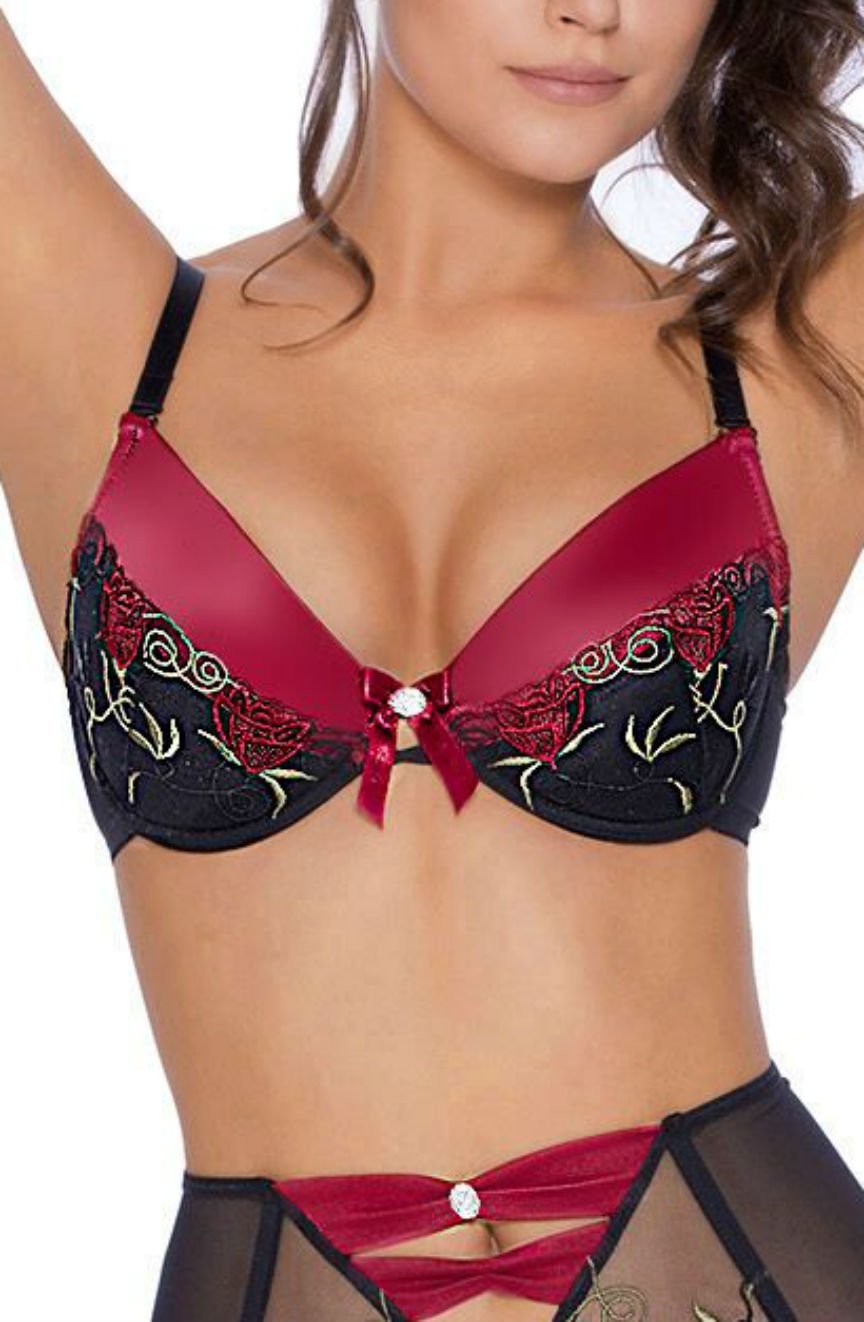 Roza Rufina Push Up Bra Black - The Rabbit Hole Life