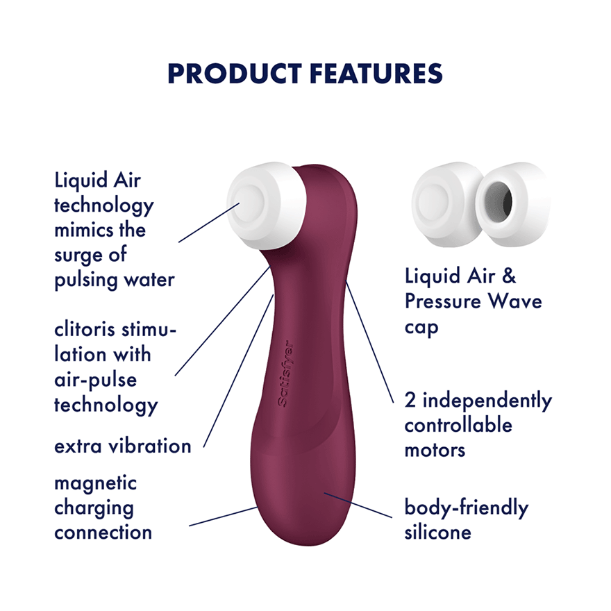 Satisfyer Pro 2 Generation 3 - Wine Red - Vibrators - The Rabbit Hole Life