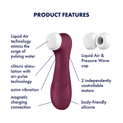 Satisfyer Pro 2 Generation 3 - Wine Red - Vibrators - The Rabbit Hole Life