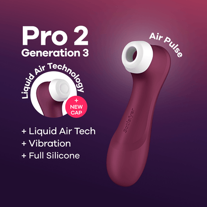 Satisfyer Pro 2 Generation 3 - Wine Red - Vibrators - The Rabbit Hole Life