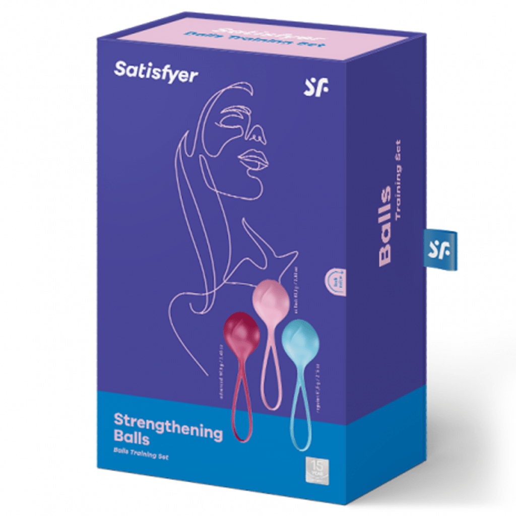 Satisfyer Strengthening Balls (set of 3) - turquoise, red, pink - Other - The Rabbit Hole Life