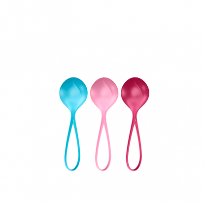 Satisfyer Strengthening Balls (set of 3) - turquoise, red, pink - Other - The Rabbit Hole Life