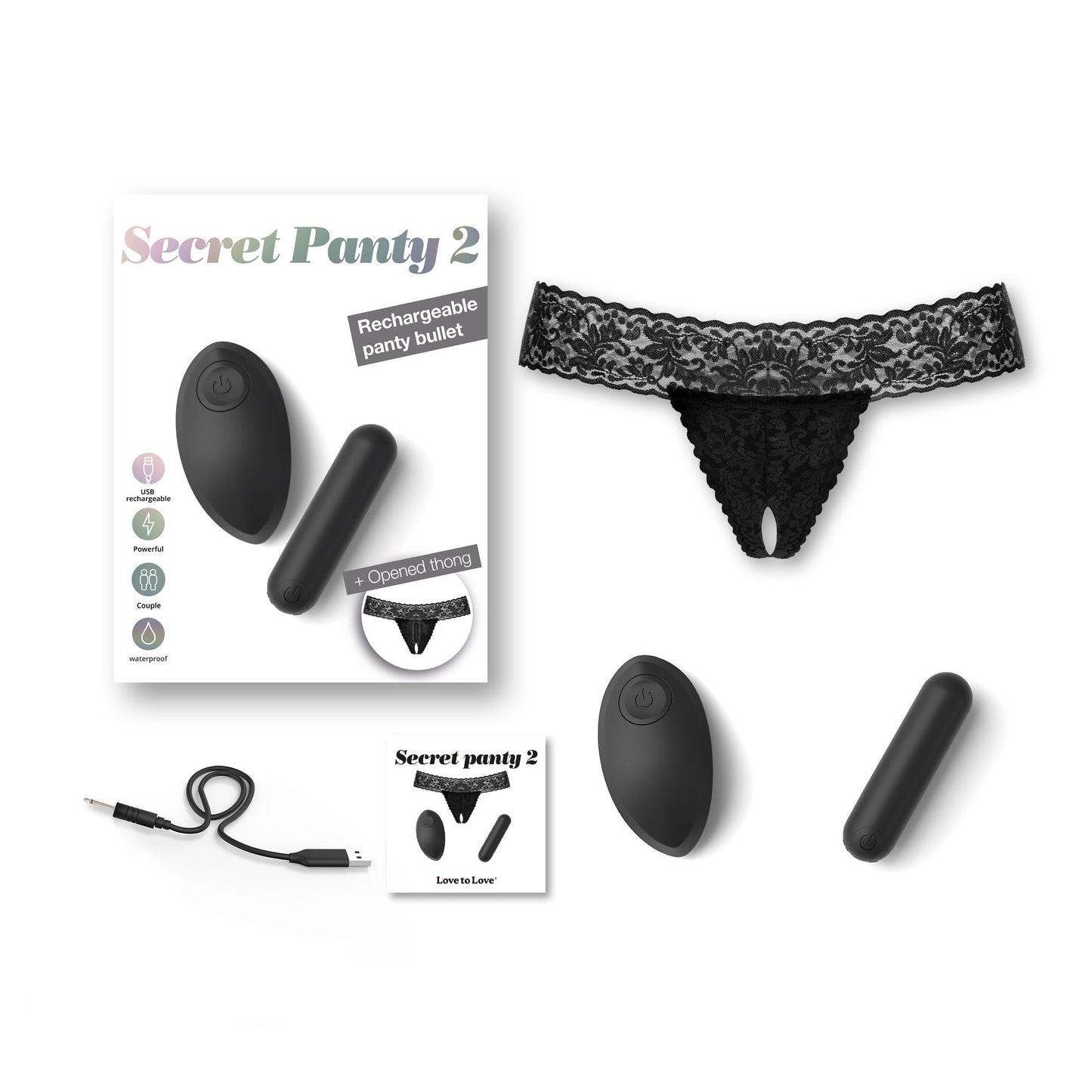 SECRET PANTY 2 - BLACK ONYX - Vibrators - The Rabbit Hole Life