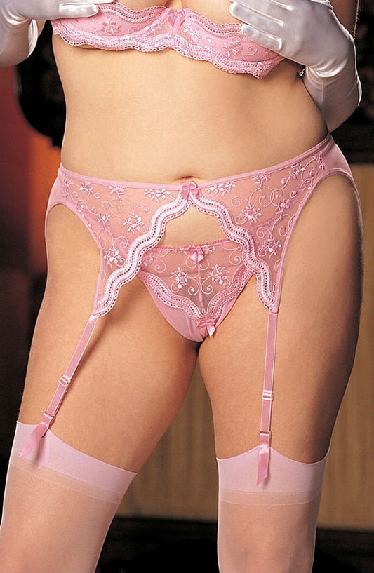 Shirley of Hollywood X622 Pink Garter Belt - The Rabbit Hole Life