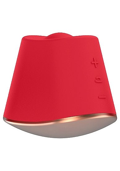 Shots Toys Elegance Dazzling Rotating and; Vibrating Clitoral Stimulator Red - Vibrators - The Rabbit Hole Life