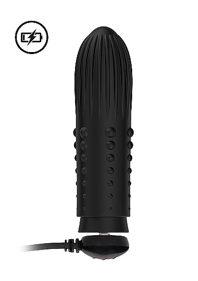 Shots Toys Elegance Lush Turbo Rechargeable Bullet Vibrator Black - The Rabbit Hole Life Shots Toys Elegance Lush Turbo Rechargeable Bullet Vibrator Black - The Rabbit Hole Life