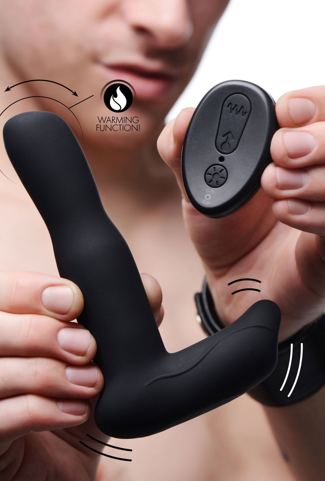 Silicone Prostate Stroking Vibrator with Remote Control - vibesextoys - The Rabbit Hole Life