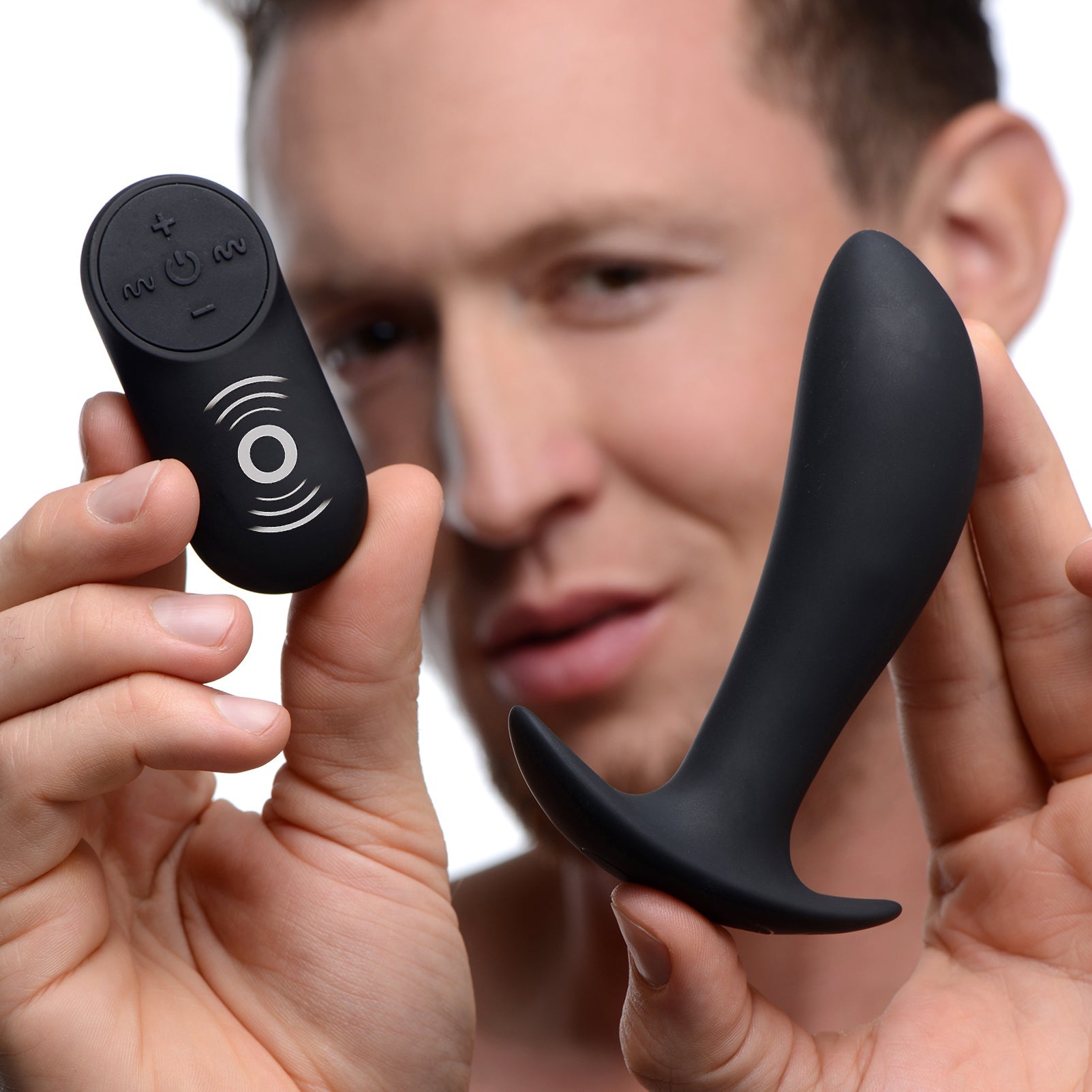 Silicone Prostate Vibrator with Remote Control - prostate-stimulator - The Rabbit Hole Life