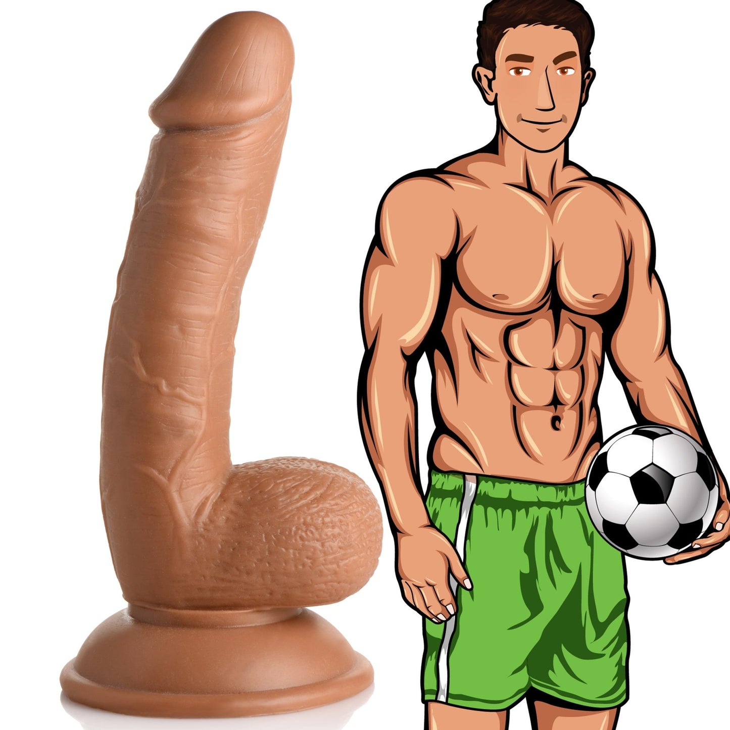 Soccer Sam 7 Inch Dildo - Dildos - The Rabbit Hole Life