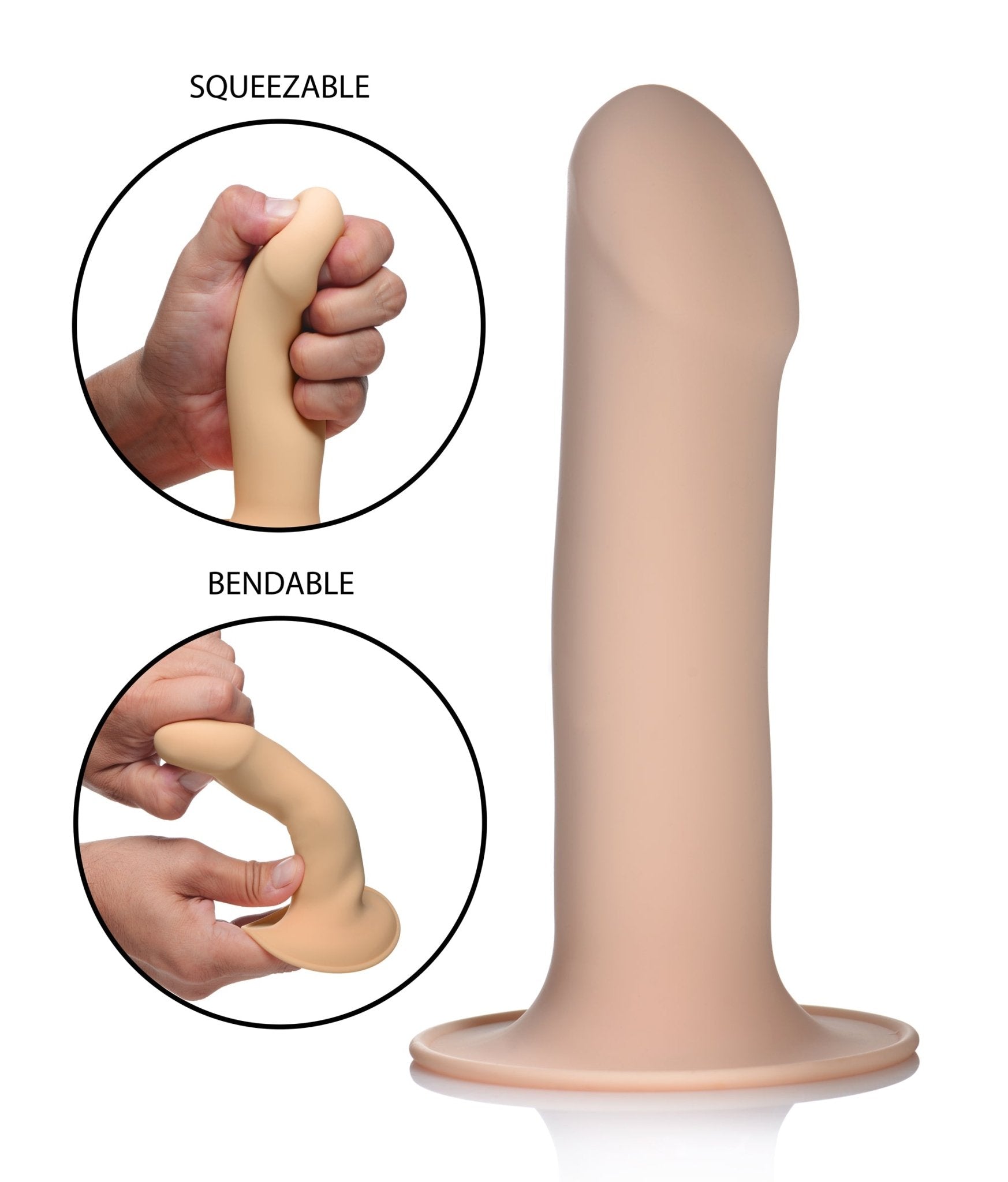 Squeezable Phallic Dildo - Dildos - The Rabbit Hole Life