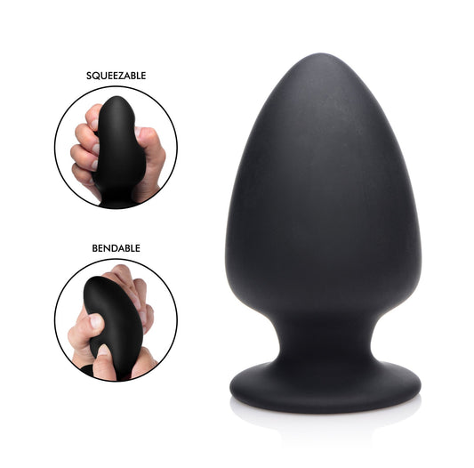 Squeezable Silicone Anal Plug - Large - butt-plugs - The Rabbit Hole Life