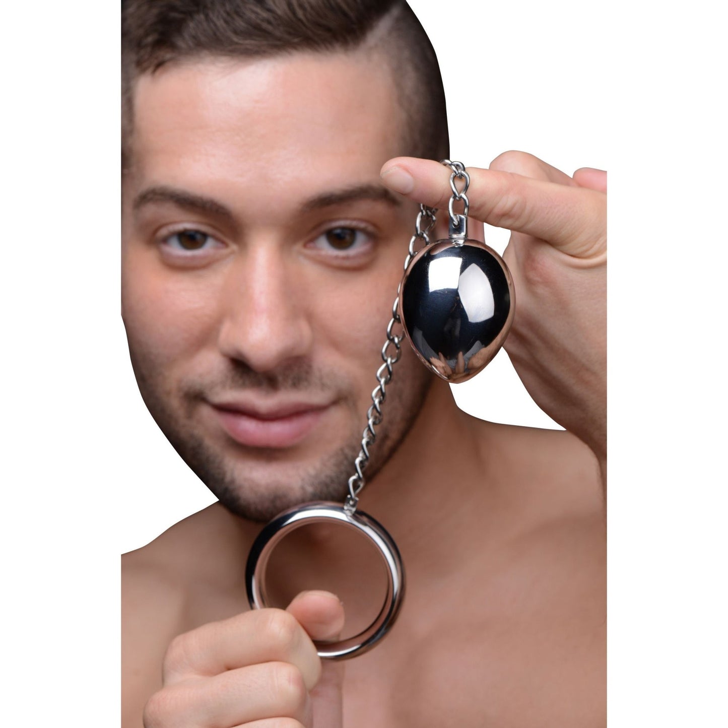 Stainless Steel Cock Ring and Anal Plug - steel-cockrings - The Rabbit Hole Life