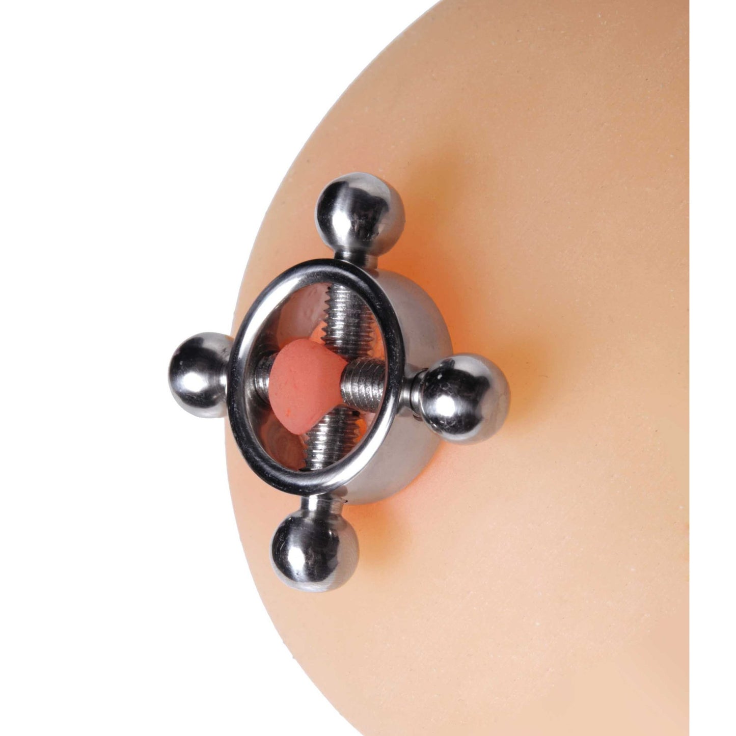 Stainless Steel Rings of Fire Nipple Press Set - nipple-clamps - The Rabbit Hole Life