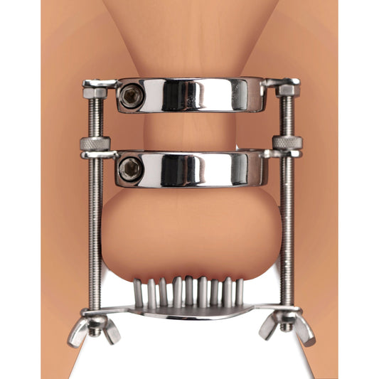 Stainless Steel Spiked CBT Ball Stretcher and Crusher - CBT - The Rabbit Hole Life