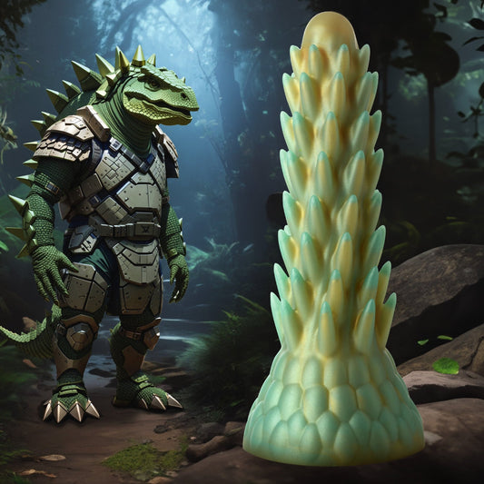 Stegosaurus Spiky Reptile Silicone Dildo - silicone-toys - The Rabbit Hole Life