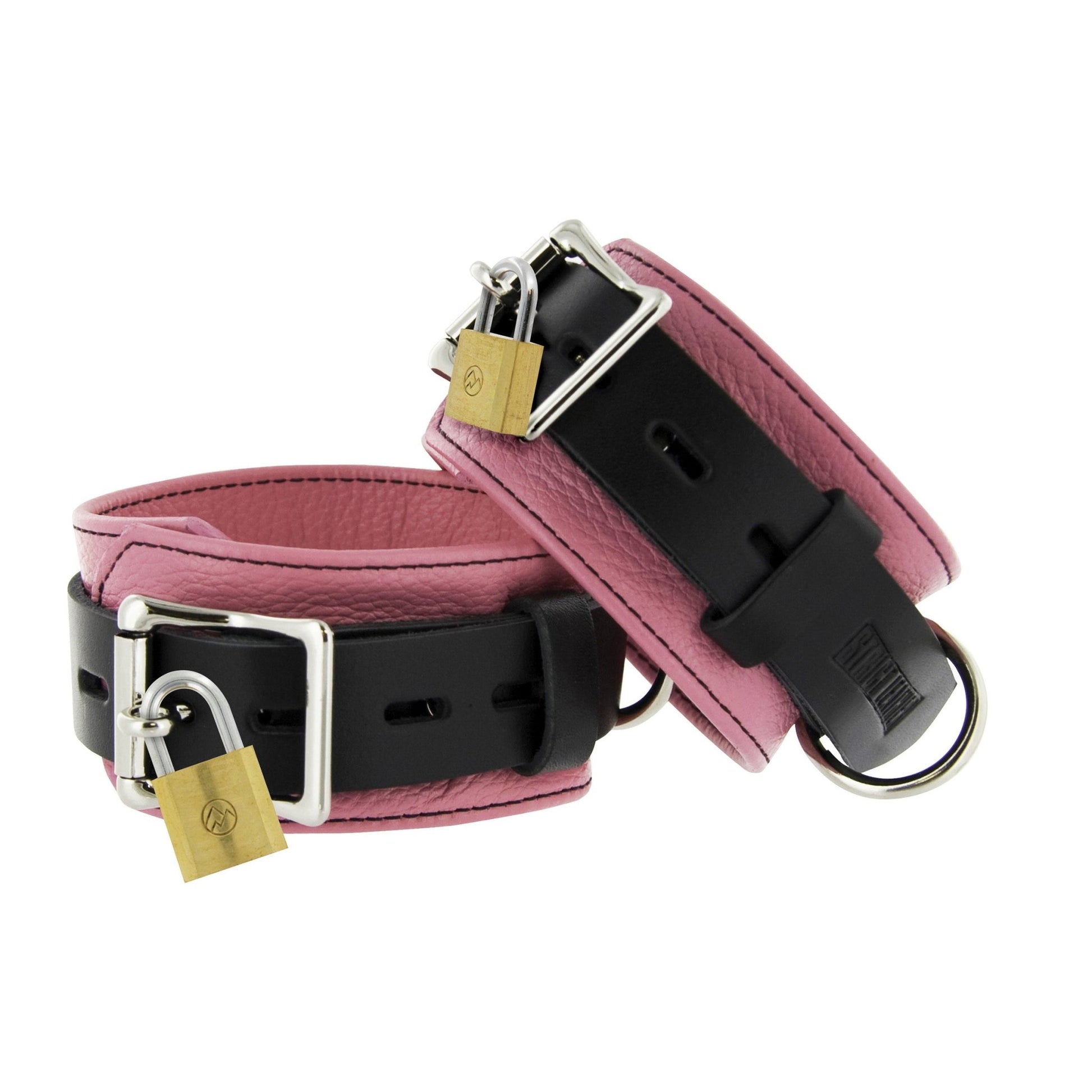 Strict Leather and Black Deluxe Locking Wrist Cuffs - LeatherR - The Rabbit Hole Life