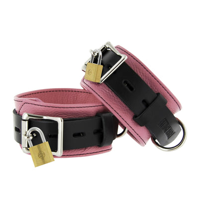 Strict Leather and Black Deluxe Locking Wrist Cuffs - LeatherR - The Rabbit Hole Life