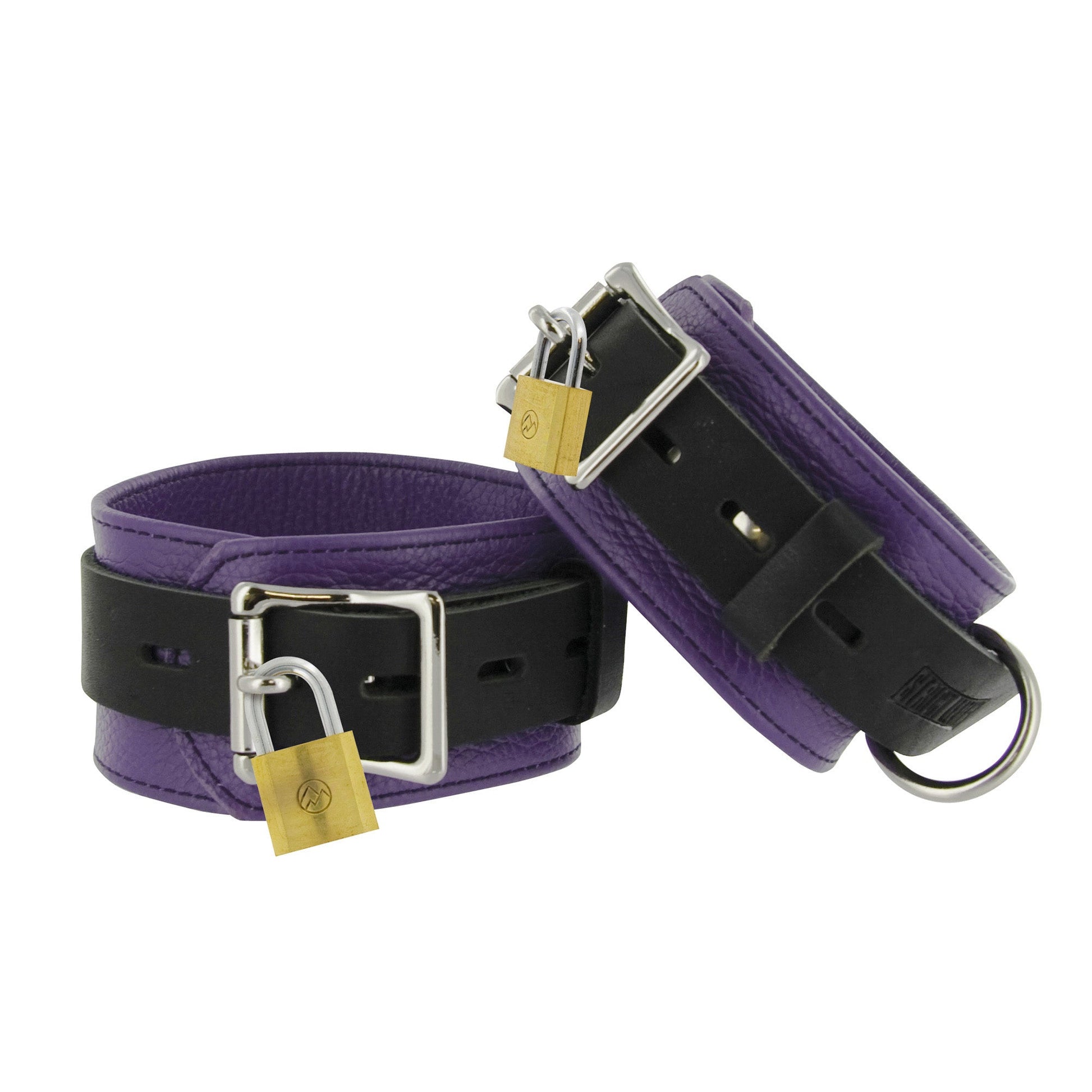 Strict Leather and Black Deluxe Locking Wrist Cuffs - LeatherR - The Rabbit Hole Life