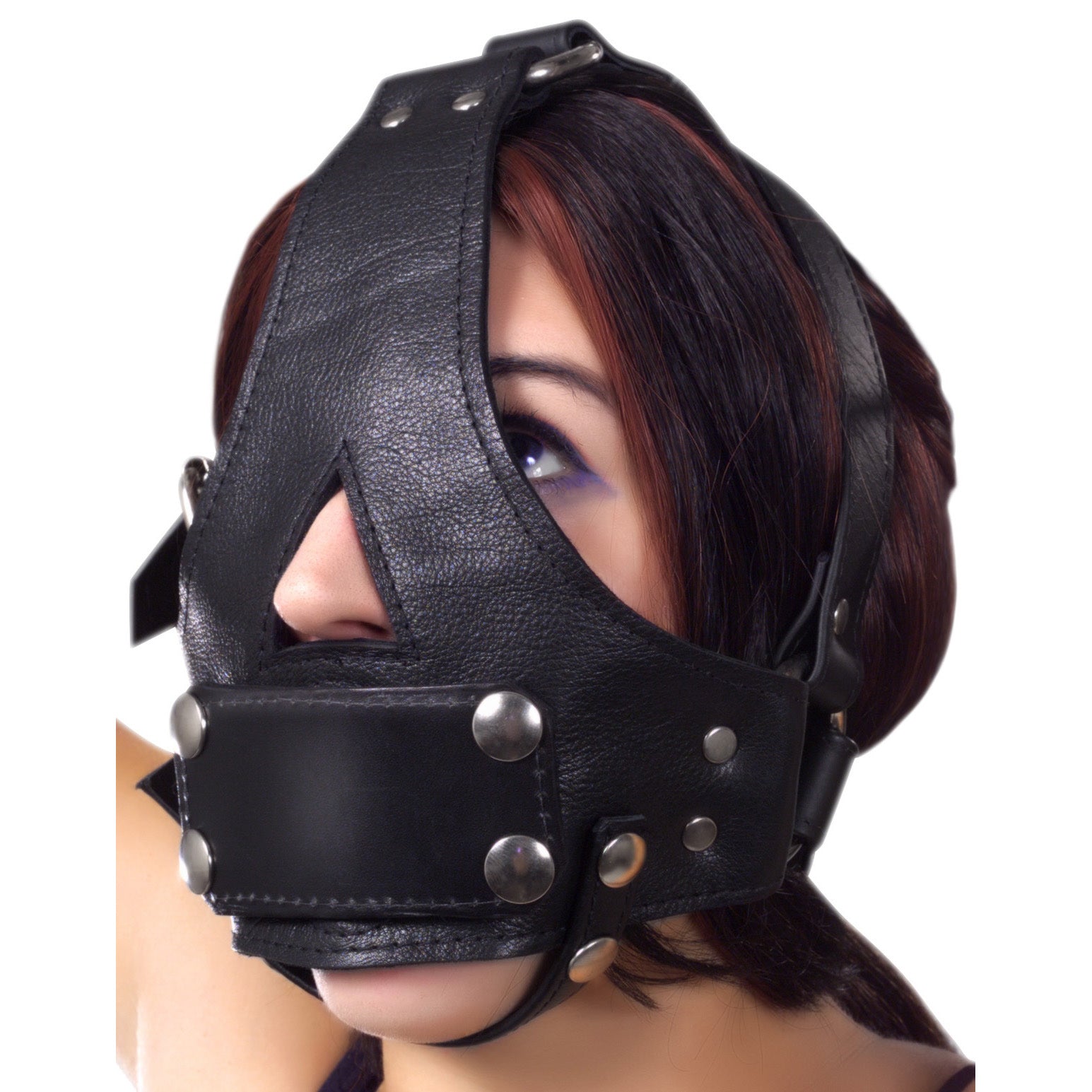 Strict Leather Bishop Head Harness with Removable Gag - new-products - The Rabbit Hole Life