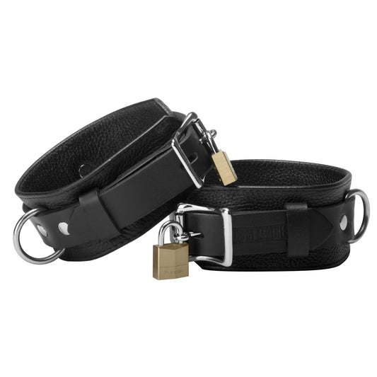 Strict Leather Deluxe Locking Wrist Cuffs - LeatherR - The Rabbit Hole Life