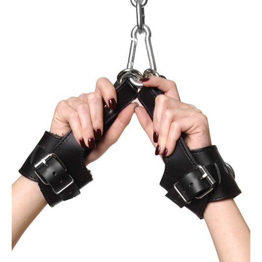 Strict Leather Fleece Lined Suspension Cuffs - LeatherR - The Rabbit Hole Life