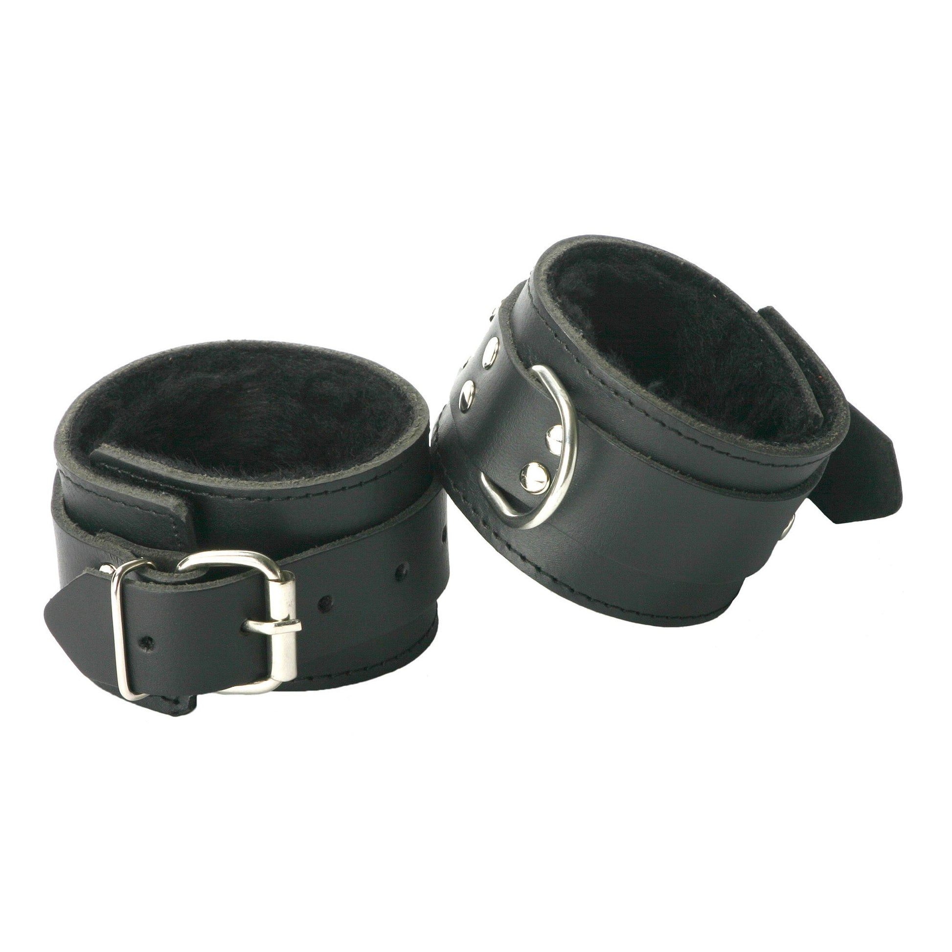 Strict Leather Fur Lined Wrist Cuffs - LeatherR - The Rabbit Hole Life