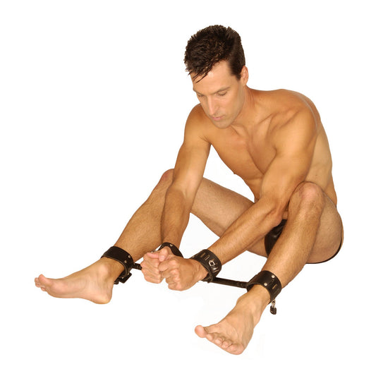 Strict Leather Locking Wrist and Ankle Spreader Bar - LeatherR - The Rabbit Hole Life