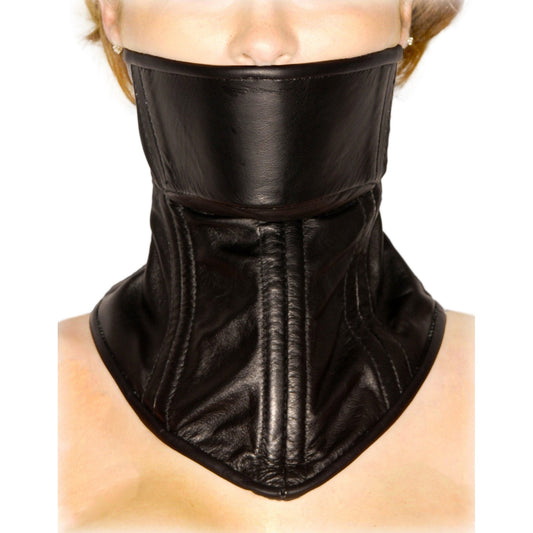 Strict Leather Neck Corset - LeatherR - The Rabbit Hole Life
